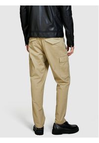 Sisley Spodnie materiałowe 4H2FSF03P Beżowy Straight Fit. Kolor: beżowy. Materiał: bawełna #2