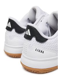 Adidas - adidas Buty halowe Ligra 8 Indoor Shoes Kids IH8244 Biały. Kolor: biały. Materiał: materiał #5