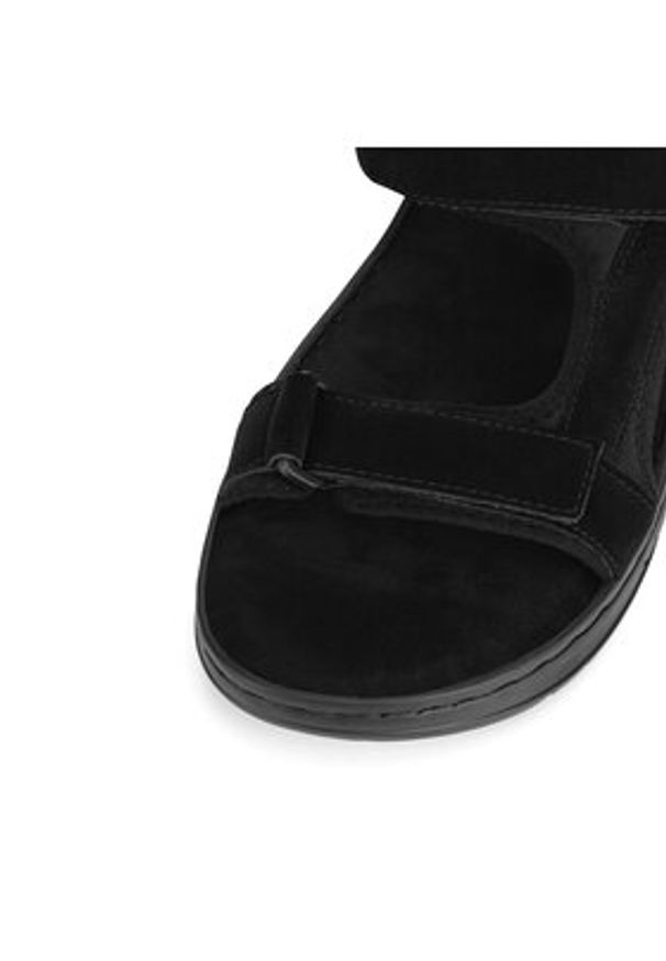 Lanetti Sandały TEREK-07 MBS Czarny. Kolor: czarny. Materiał: syntetyk