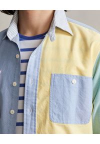 Ralph Lauren - RALPH LAUREN - Kolorowa koszula Classic Fit. Typ kołnierza: polo. Kolor: niebieski. Materiał: bawełna, materiał. Długość rękawa: długi rękaw. Długość: długie. Wzór: kolorowy. Styl: klasyczny #6