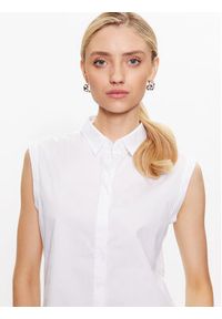 Seidensticker Koszula 60.127406 Biały Slim Fit. Kolor: biały. Materiał: bawełna