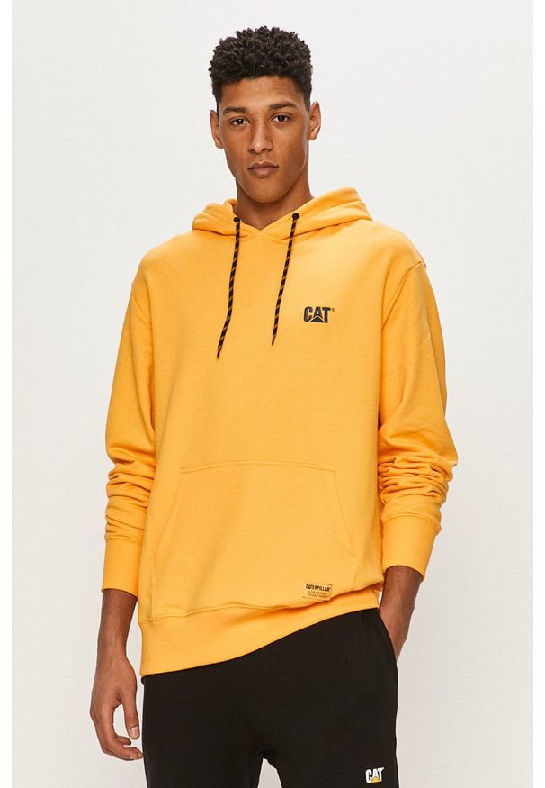 CATerpillar - Caterpillar - Bluza. Okazja: na co dzień. Kolor: pomarańczowy. Wzór: aplikacja. Styl: casual