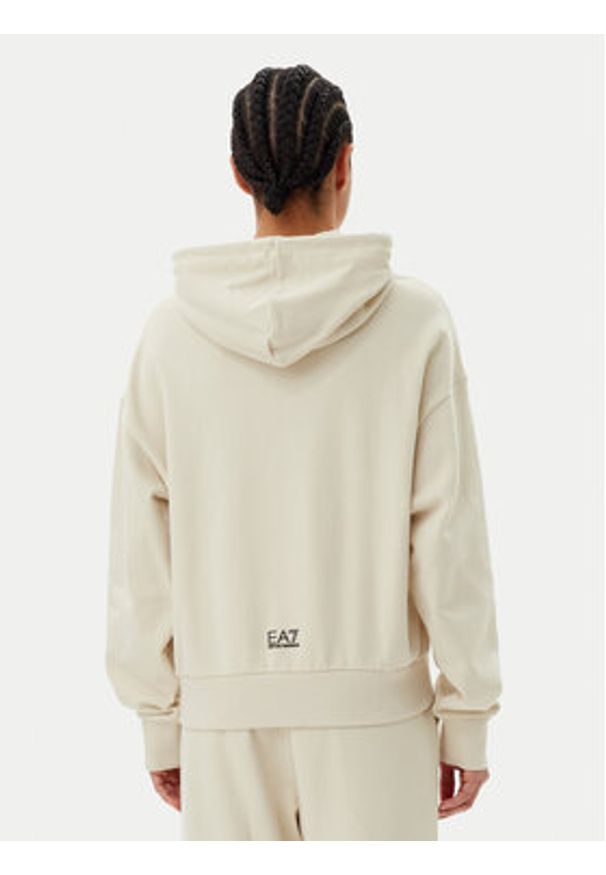 EA7 Emporio Armani Bluza 7W000101 AF12473 U1079 Beżowy Loose Fit. Kolor: beżowy. Materiał: bawełna