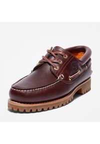 Mokasyny męskie Timberland Authentic BOAT SHOE BURGUNDY. Kolor: czerwony #3