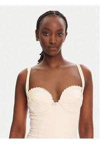 Elisabetta Franchi Sukienka koktajlowa AB85052E2 193 Beżowy Regular Fit. Kolor: beżowy. Materiał: syntetyk. Styl: wizytowy #5