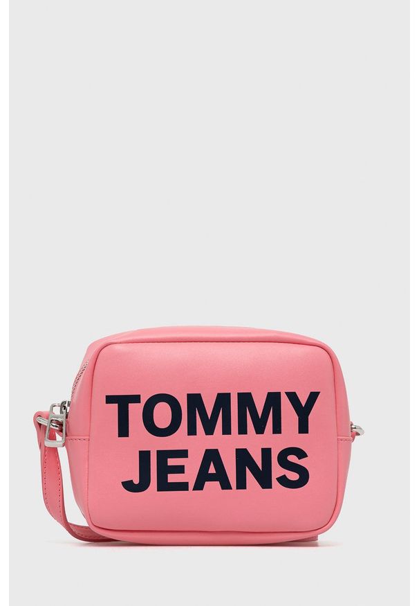 Tommy Jeans Torebka kolor różowy. Kolor: różowy. Rodzaj torebki: na ramię
