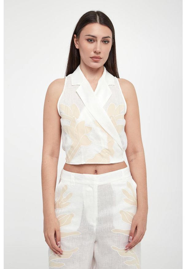 Marella - Top damski lniany Kriss MARELLA. Materiał: len