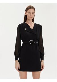 Morgan Sukienka koktajlowa 222-RIPAM.F Czarny Regular Fit. Kolor: czarny. Materiał: syntetyk. Styl: wizytowy #1