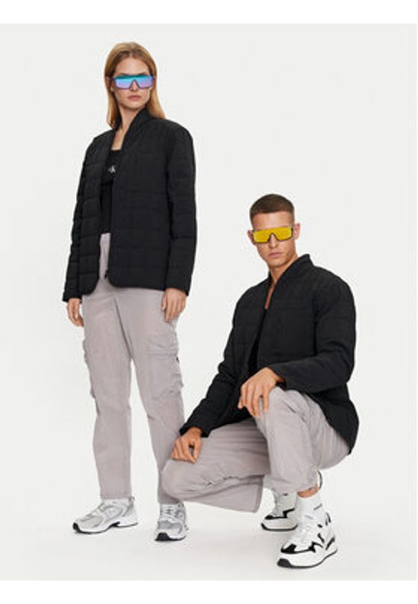 Rains Kurtka przejściowa Giron Liner Jacket T1 19400 Czarny Regular Fit. Kolor: czarny. Materiał: syntetyk