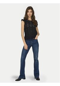 JDY Bluzka Vola 15312383 Czarny Regular Fit. Kolor: czarny. Materiał: bawełna #3