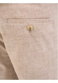 Jack & Jones - Jack&Jones Chinosy Riviera 12228724 Beżowy Slim Fit. Kolor: beżowy. Materiał: bawełna