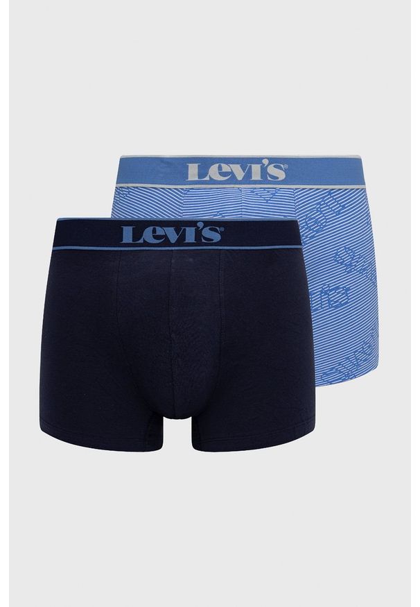 Levi's® - Levi's Bokserki (2-pack) męskie kolor niebieski. Kolor: niebieski