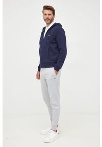 Lacoste spodnie dresowe męskie kolor szary gładkie XH9624-132. Kolor: szary. Materiał: dresówka. Wzór: gładki #2