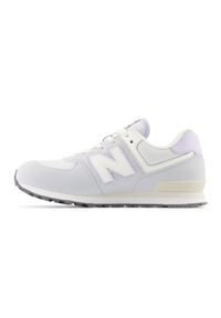 Buty New Balance Jr GC574AGK szare. Okazja: na co dzień. Kolor: szary. Materiał: materiał, syntetyk. Szerokość cholewki: normalna. Model: New Balance 574 #3