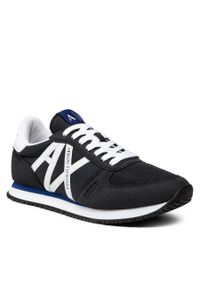 Sneakersy Armani Exchange XUX017 XCC68 K487 Navy/Op.White. Kolor: niebieski. Materiał: skóra