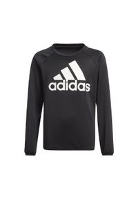 Adidas - Bluza dziecięca adidas Designed To Move Big Logo. Kolor: czarny, biały, wielokolorowy. Materiał: tkanina. Sport: fitness