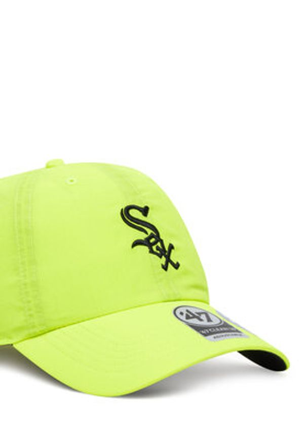 47 Brand Czapka z daszkiem MLB Chicago White Sox brrr ’47 CLEAN UP B-BRRRC06BBU Żółty. Kolor: żółty. Materiał: bawełna, materiał