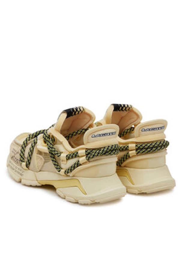 Lacoste Sneakersy 7-49SFA0014 Żółty. Kolor: żółty. Materiał: skóra