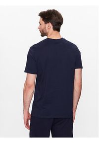 Diadora T-Shirt Ss Core 102.179759 Granatowy Regular Fit. Kolor: niebieski. Materiał: bawełna