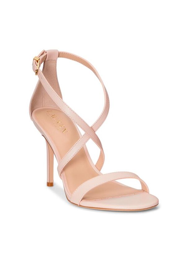 Lauren Ralph Lauren Sandały Gabriele 802904245001 Różowy. Kolor: różowy. Materiał: skóra