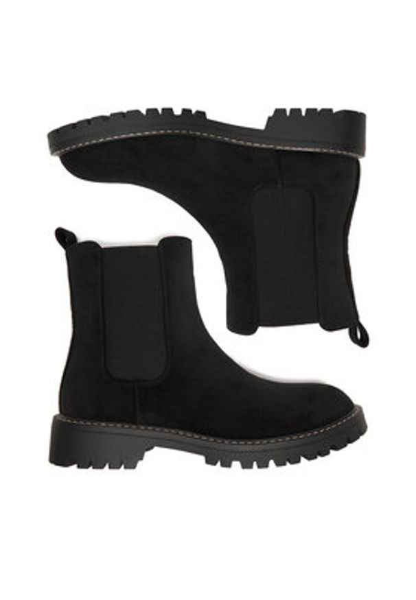 Jenny - JENNY Sztyblety CEO-HY5355S-1 Czarny. Kolor: czarny. Materiał: materiał