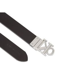 Calvin Klein Jeans Pasek Damski Round Mono Pl Rev Lthr Belt 30Mm K60K611489 Czarny. Kolor: czarny. Materiał: skóra