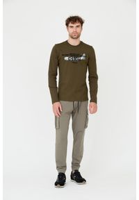 Aeronautica Militare - AERONAUTICA MILITARE Zielony męski longsleeve bawełniany, Rozmiar 3XL. Kolor: zielony. Materiał: bawełna. Długość rękawa: długi rękaw #5