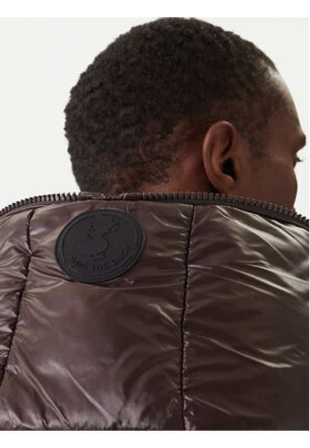 Save The Duck Kamizelka D80296M LOVE21 Brązowy Regular Fit. Kolor: brązowy. Materiał: syntetyk