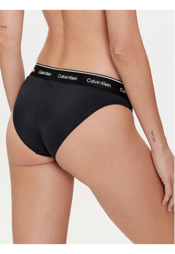 Calvin Klein Swimwear Dół od bikini KW0KW02428 Czarny. Kolor: czarny. Materiał: syntetyk