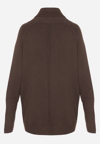 Born2be - Brązowy Klasyczny Golf z Dodatkiem Kaszmiru Zoirmosa. Okazja: na co dzień, do pracy, na spotkanie biznesowe. Typ kołnierza: golf. Kolor: brązowy. Materiał: kaszmir. Długość rękawa: długi rękaw. Długość: długie. Styl: klasyczny #7