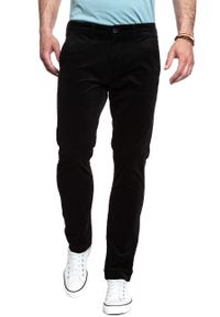 Lee - LEE SPODNIE MĘSKIE CHINO BLACK L768WJ01. Materiał: sztruks #4