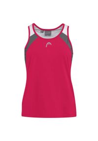 Head - Koszulka bez rękawów dla dziewczynek CLUB 22 Tank Top. Kolor: różowy. Materiał: jersey, poliester, materiał. Długość rękawa: bez rękawów. Sport: tenis