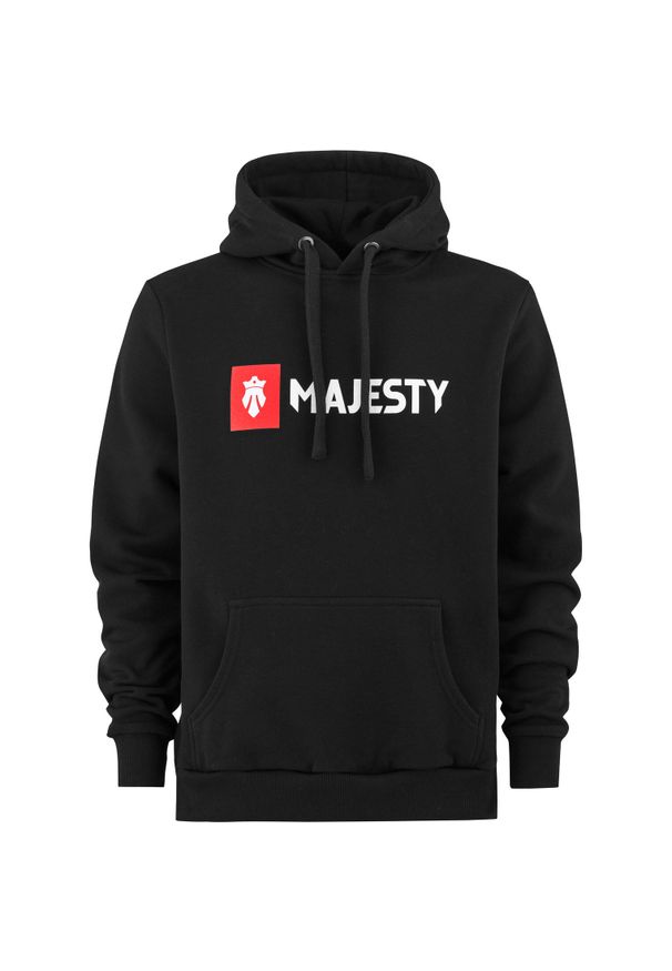 Bluza kangurka MAJESTY Logo Classic Hoodie czarna L. Kolor: czarny