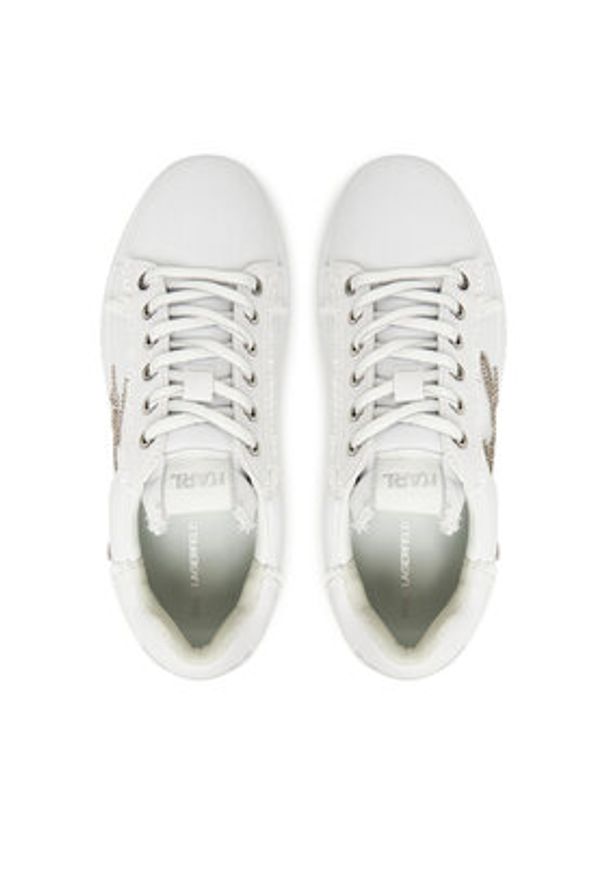 Karl Lagerfeld - KARL LAGERFELD Sneakersy KL42372S Biały. Kolor: biały. Materiał: materiał