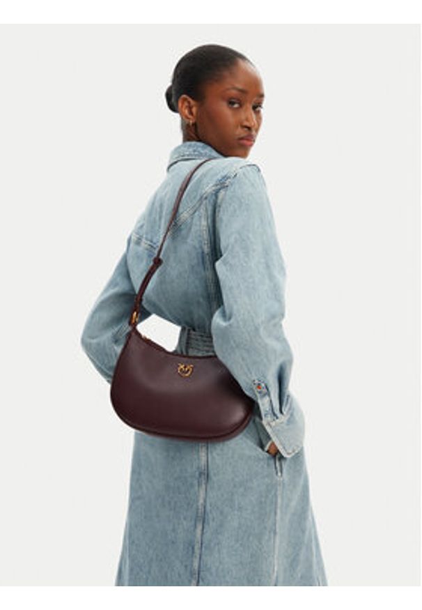 Pinko - PINKO Torebka Half Moon Mini Fl 102790 A0F1 Fioletowy. Kolor: fioletowy. Materiał: skórzane
