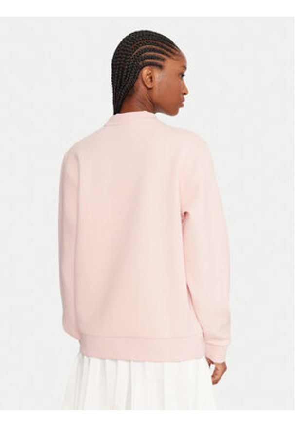 Lacoste Bluza SF5245 Różowy Relaxed Fit. Kolor: różowy. Materiał: syntetyk, bawełna