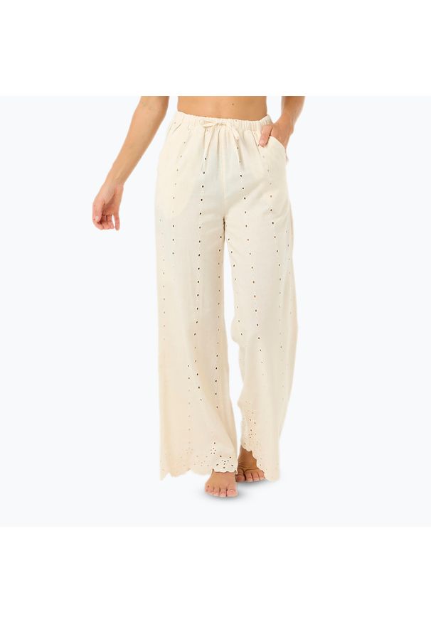 Spodnie damskie Rip Curl San Carlos La Joya. Kolor: beżowy. Długość: długie