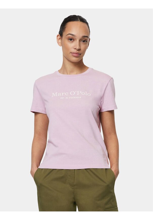 Marc O'Polo T-Shirt 402 2293 51055 Różowy Regular Fit. Typ kołnierza: polo. Kolor: różowy. Materiał: bawełna