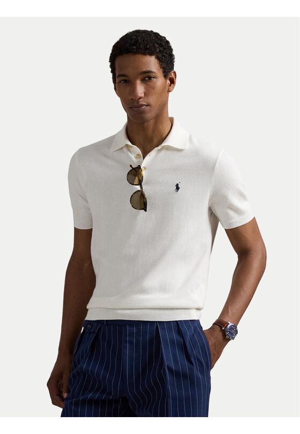 Polo Ralph Lauren Polo 710980682005 Biały Regular Fit. Typ kołnierza: polo. Kolor: biały. Materiał: bawełna