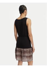 Liu Jo Beachwear Sukienka codzienna VA6127 JS360 Czarny Regular Fit. Okazja: na co dzień. Kolor: czarny. Materiał: wiskoza. Typ sukienki: proste. Styl: casual #3