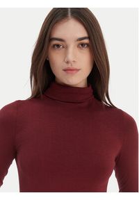 Wolford Body Colorado 75083 Bordowy Slim Fit. Kolor: czerwony. Materiał: bawełna #5