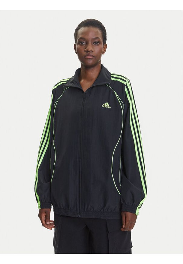 Adidas - adidas Bluza Teamgeist adicolor JY2585 Czarny Oversize. Kolor: czarny. Materiał: syntetyk