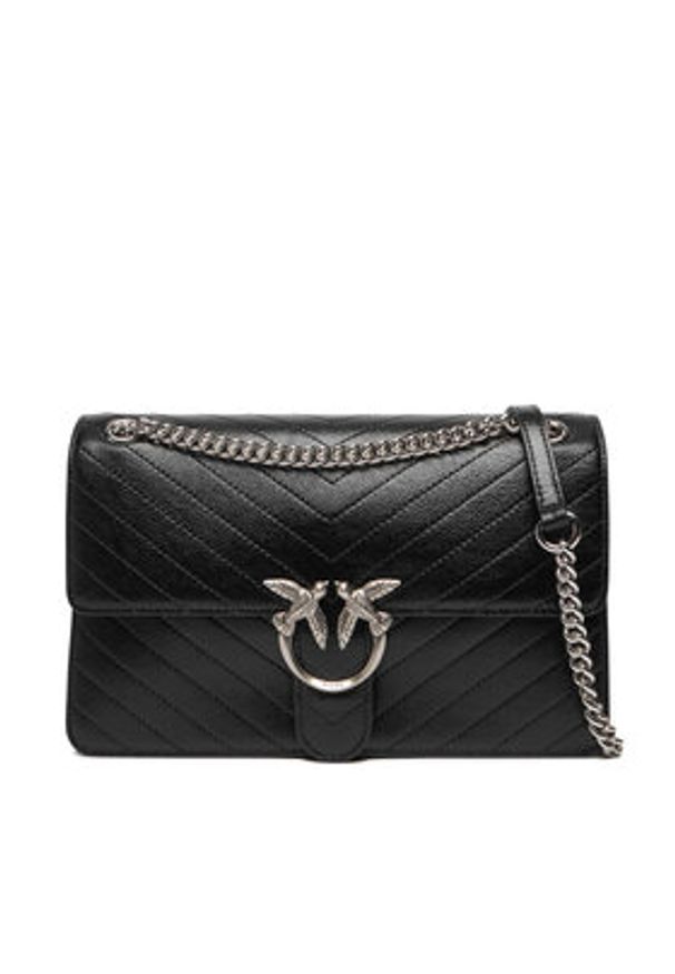 Pinko - PINKO Torebka Love One Light Classic AI 25-26 PLTT 106174 A2JC Czarny. Kolor: czarny. Materiał: skórzane