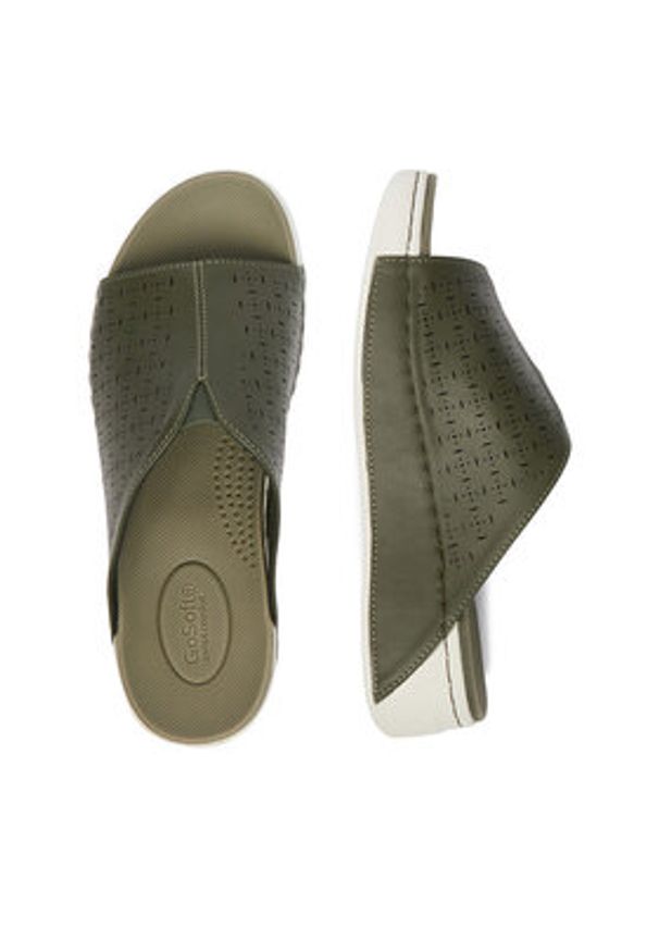 Go Soft Klapki CEO-R26SS02248 Zielony. Kolor: zielony. Materiał: skóra