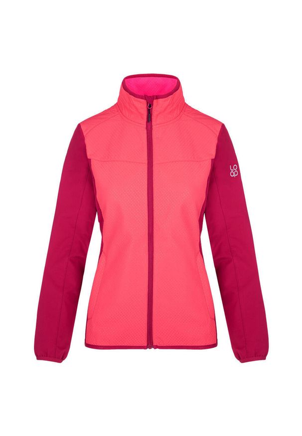 WOMEN'S HEALTH - Damska kurtka softshell Loap Urabuna S. Kolor: wielokolorowy, pomarańczowy. Materiał: softshell