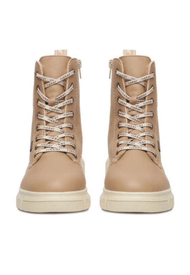 Rieker Trzewiki CEO-X3410-20 Beżowy. Kolor: beżowy. Materiał: materiał, syntetyk