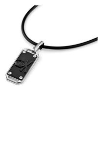 Philipp Plein - PHILIPP PLEIN Naszyjnik $Kull Bones PJWEA05NU Czarny. Materiał: metalowe. Kolor: czarny #3