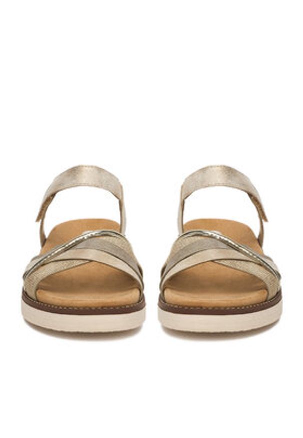 Remonte Sandały CEO-D2058-90 Złoty. Kolor: złoty. Materiał: materiał