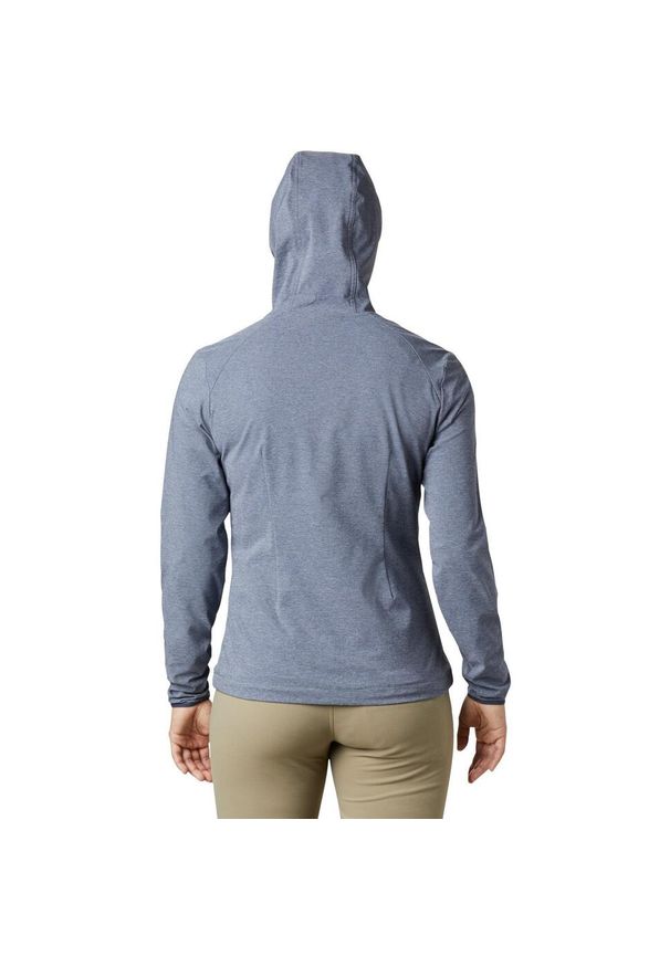 columbia - Kurtka Softshell Damska Columbia Heather Canyon. Typ kołnierza: kaptur. Kolor: wielokolorowy, szary, niebieski, brązowy. Materiał: syntetyk, softshell