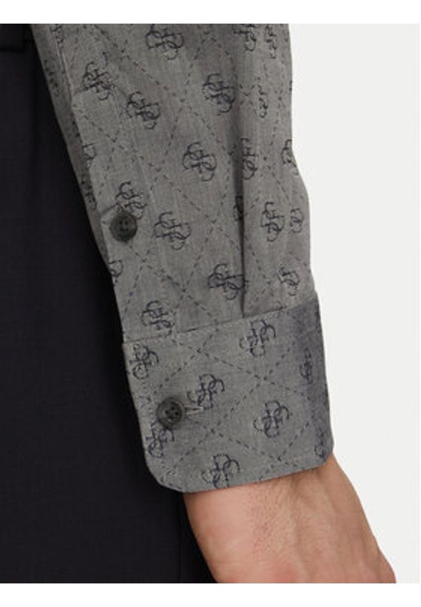 Guess Koszula M5GH65 WFXX1 Szary. Kolor: szary. Materiał: bawełna